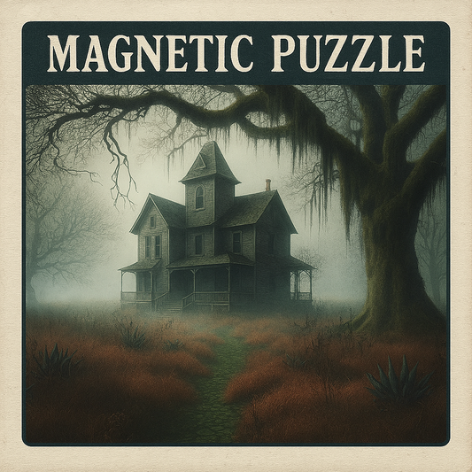 Abandon House Square Photo Puzzle Magnet