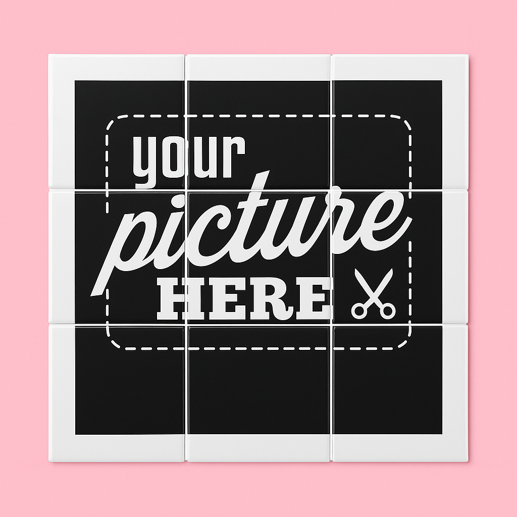 2.5x2.5" Square Customized Photo Puzzle Magnet