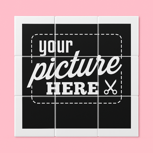 2.5x2.5" Square Customized Photo Puzzle Magnet